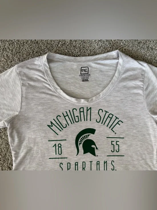 Pro Edge Michigan State Spartans Women’s T-Shirt Size L - Picture 4 of 13